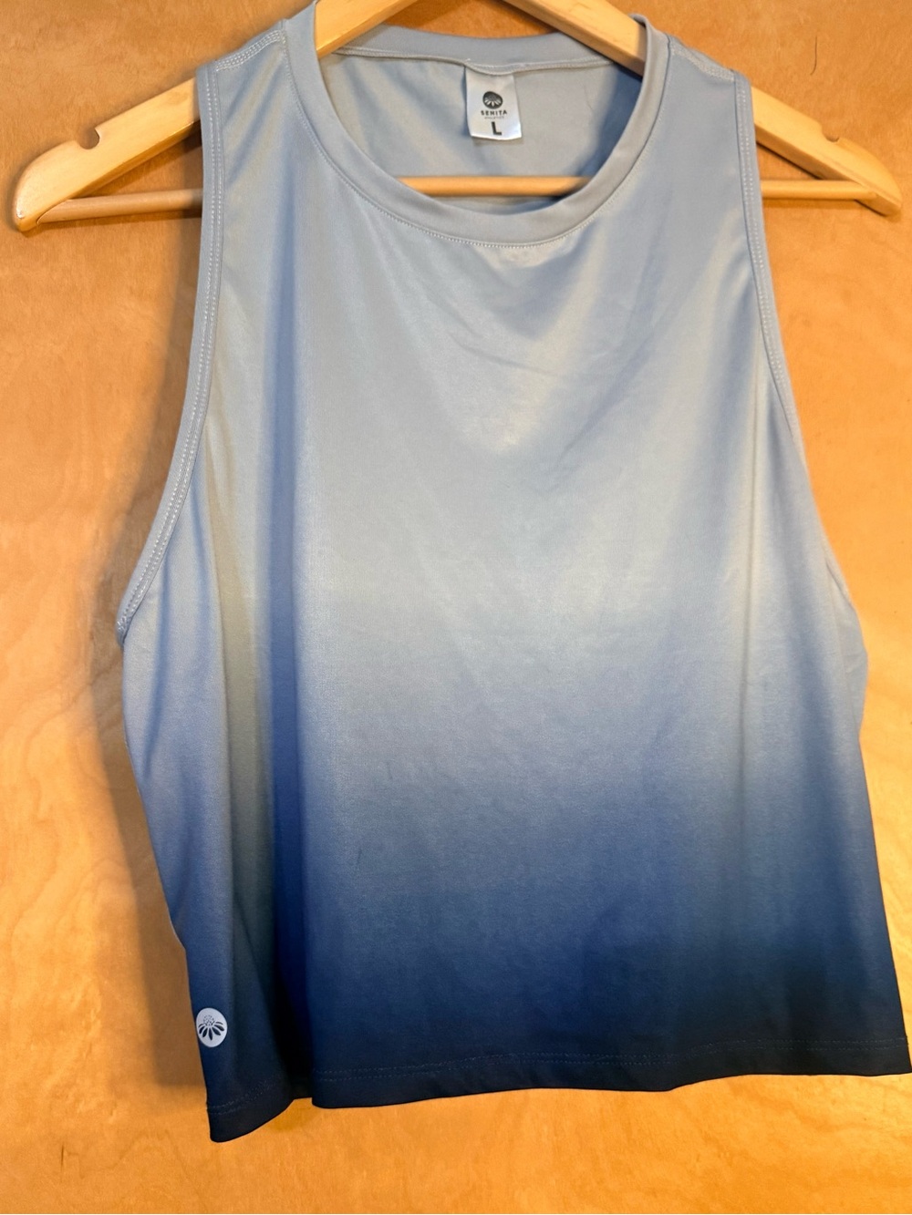Senita Athletics Blue Ombre Performance Tank Top